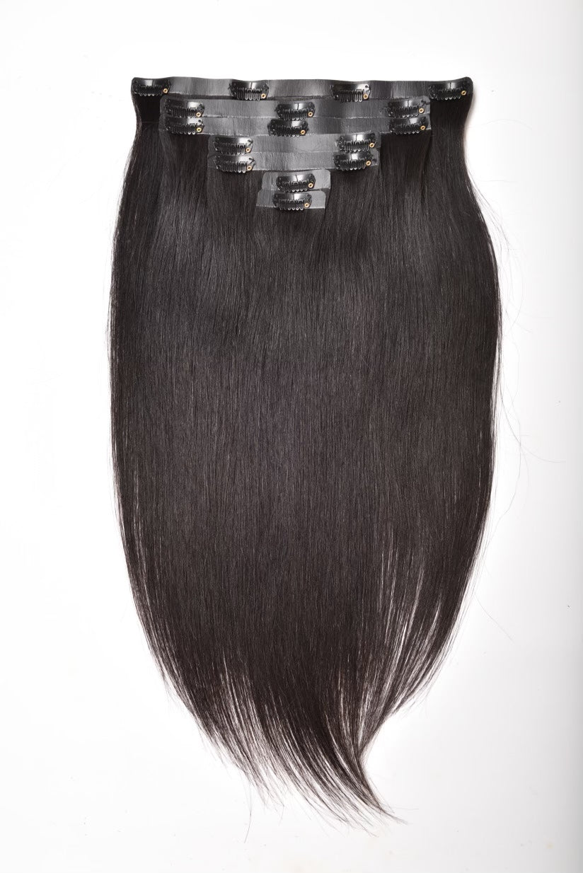 Natural Black Seamless Hair Clip-Ins